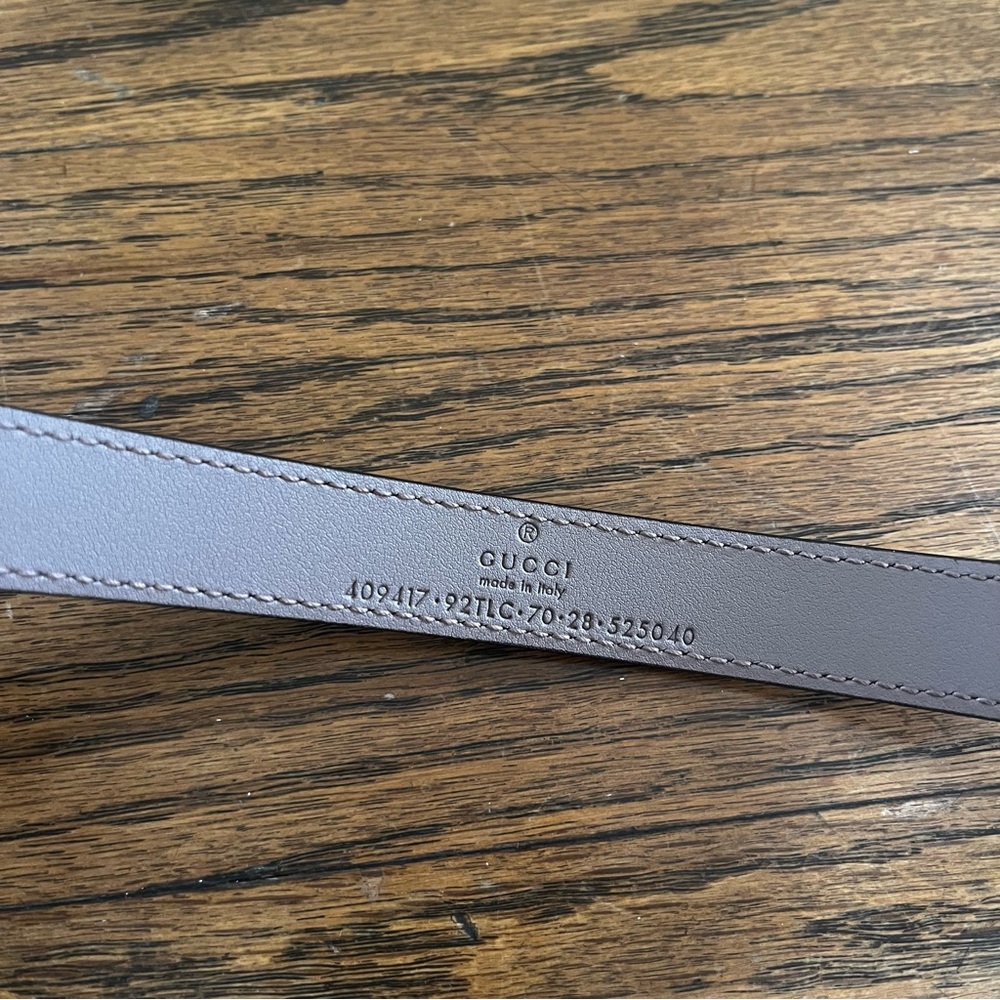 Gucci Marmont GG Supreme Thin Monogram Belt Size XS/S - Picture 4 of 10